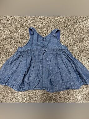 Baby Gap Blue Denim Sleeveless Open Back Top